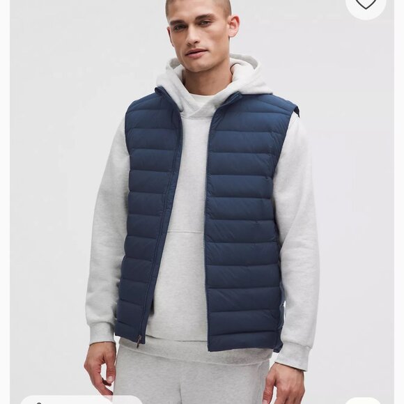 Lululemon NWT Navigation Down Vest L Club Blue - Picture 10 of 15